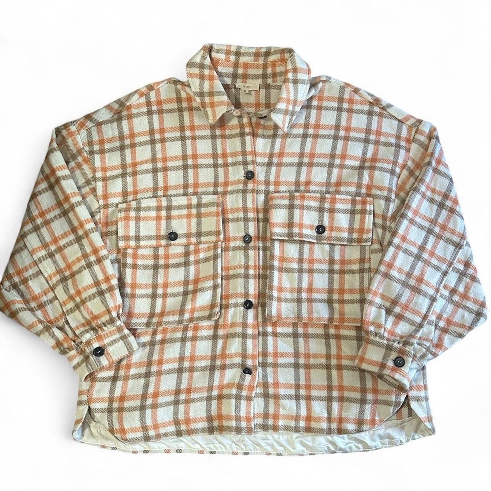 Women’s Ott Boutique Fall Plaid Shirt Jacket